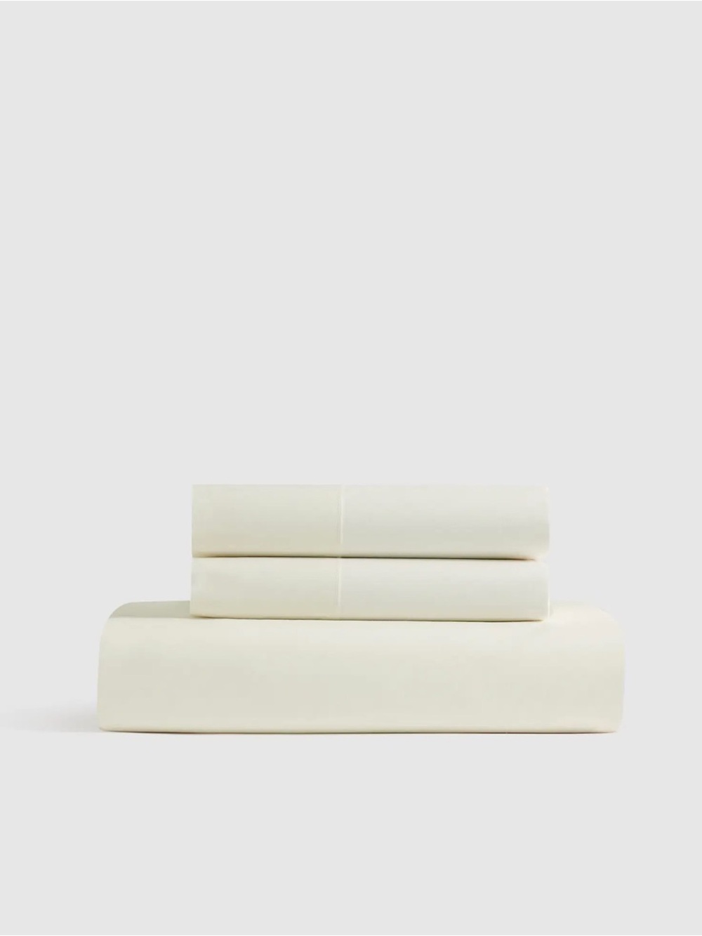 Quince Organic Cotton Fitted Sheet Set in Ivory King 1226